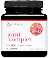Youtheory Joint Complex with UC-II - Collagen Supplement for Men & Women with Boswellia Extract, Ginger & Turmeric - Offers Joint Support* - Dairy, Soy & Gluten Free - 60 Tablet
